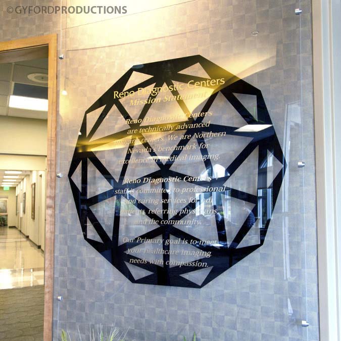 Suspended Glass Panel