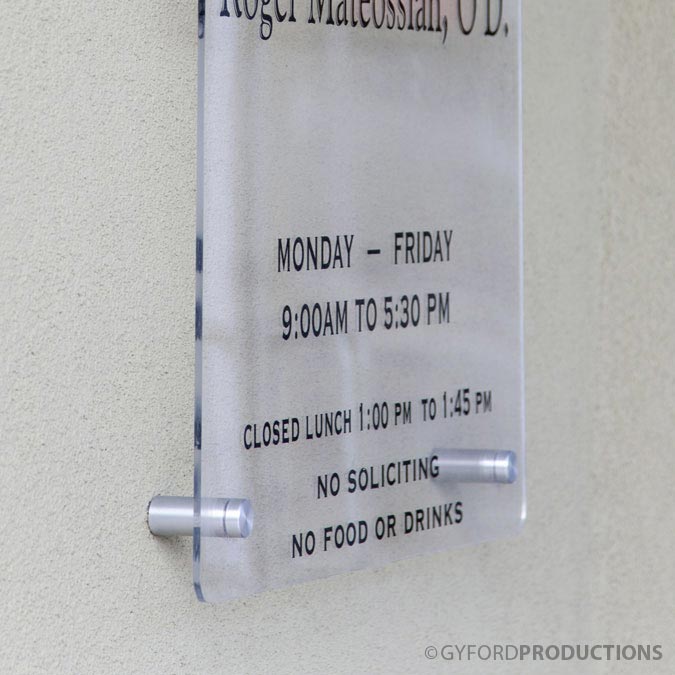 Signage & Awards Application Example