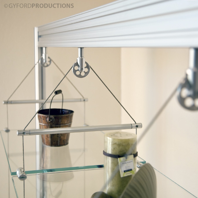 Pulley Wheel Shelf